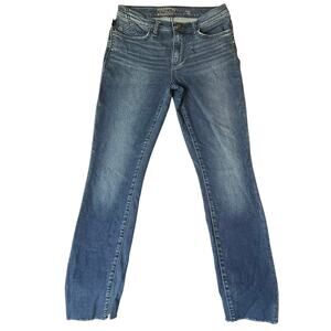 Rock & Republic Women Fixx Skinny Jeans size 8 M Blue Mid Rise Stretch Slimming